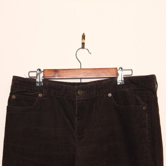 Michael Kors Brown Corduroy Flare Jeans Size 12 - Picture 3 of 8